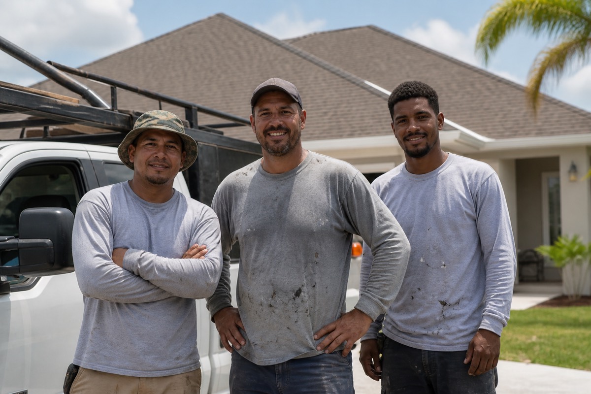 The Quality Roofing, Inc. crew